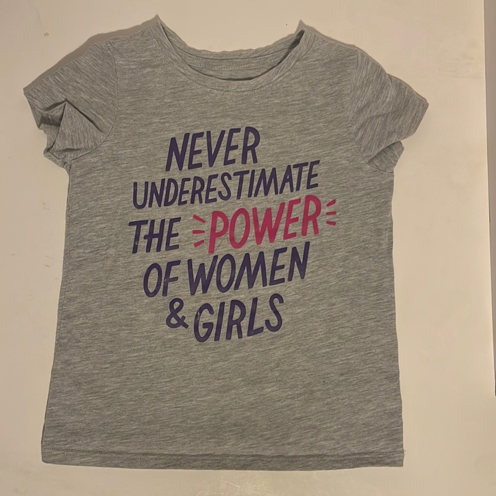 5T Never Underestimate Power of Women & Girls T-Shirt Cat & Jack